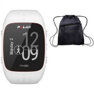 Polar M430 Wrist-Based Heart Rate GPS Running Watch White/Small with Cinch Bag