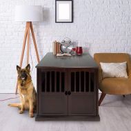 Polar Bear's Pet Shop Hot! Extra Large Pet Dog Cat Crate Kennel End Table Cage Wood Furniture House Locking