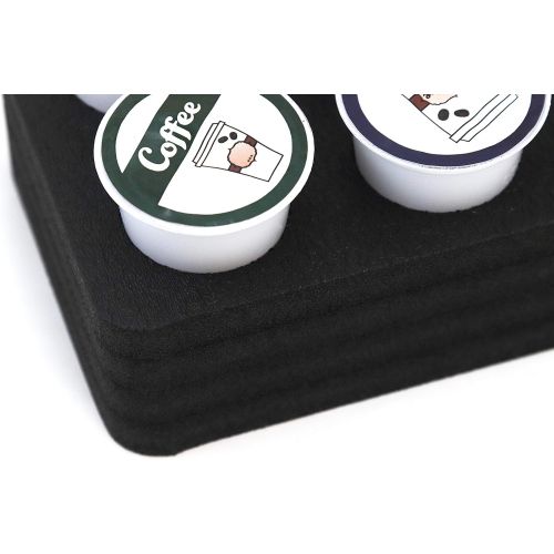  [아마존베스트]Polar Whale Coffee Pod Storage Organizer Tray Drawer Insert for Kitchen Home Office Waterproof 4.5 X 11.75 Inches Holds 10 Compatible with Keurig K-Cup