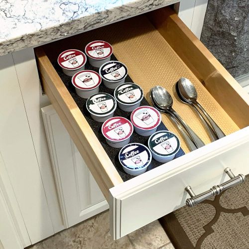  [아마존베스트]Polar Whale Coffee Pod Storage Organizer Tray Drawer Insert for Kitchen Home Office Waterproof 4.5 X 11.75 Inches Holds 10 Compatible with Keurig K-Cup