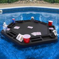 [아마존베스트]Polar Whale Floating Game or Card Table Tray for Pool or Beach Party Float Lounge Durable Foam Drink Holders with Waterproof Playing Cards Deck UV Resistant