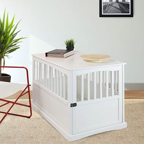  Polarbear's Shop Polarbears Shop NEW! Dog Kennel Wood Bed Large Crate Oversized Pet Cage Wooden Furniture End Table