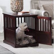 Polarbears Shop NEW Wooden Pet Crate end table kennel cage furniture dog pen indoor house bed Small