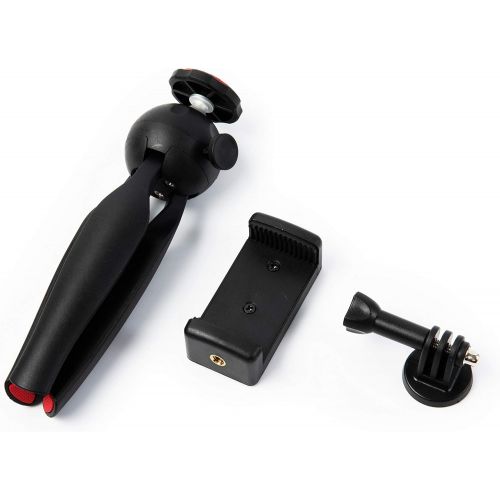  [아마존베스트]Polarduck Mini Tripod, Mini Phone Tripod Stand, Mini Tripod for iPhone/Compact DLSR/Samsung/Android Cellphone/Webcam/Projector with Universal Phone Mount & GoPro Mount, Fully Adjus