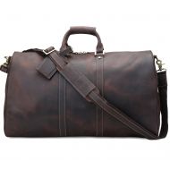 Polare Duffle Full Grain Leather Weekender Travel Duffel luggage Bag