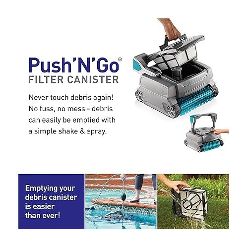  Polaris NEO Robotic Pool Cleaner, Automatic Vacuum for InGround Pools up to 40ft, Wall Climbing Vac w/ Strong Suction