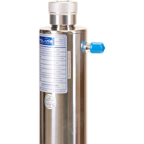  Polaris Scientific Polaris UVA-2C Ultraviolet UV Disinfection Sterilizer For RO & Drinking Water Systems, 2 GPM