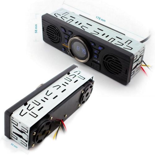  [아마존베스트]PolarLander Universal 1 Din 12V in-Dash Car Radio Audio Player Built-in 2 Speaker Stereo FM Support Bluetooth with USB/TF Card Port