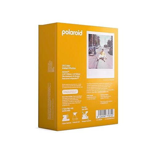 폴라로이드 Polaroid Color Film for I-Type Double Pack, 16 Color Instant Photos (6009)