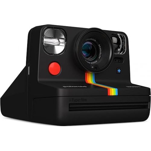 폴라로이드 Polaroid Now+ Generation 2 - Camera + Film Bundle (16 Photos Included) - Black - Bluetooth Connected App Controlled Instant Film Camera-6250