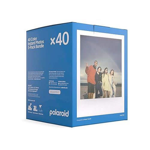 폴라로이드 Polaroid Color Film for 600 x40 Pack, 40 Photos (6013)