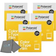 Polaroid Originals Instant Color Film for i-Type Cameras 5 Pack, 40 Instant Photos Bundle with a Lumintrail Cleaning Cloth