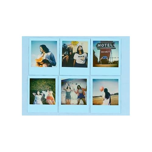 폴라로이드 Polaroid Color Film for Go - Powder Blue Frames - Only Compatible with Polaroid Go Camera - 16 Photos (6376)