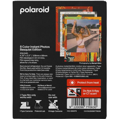 폴라로이드 Polaroid Color i-Type Instant Film (Basquiat Edition, 8 Exposures)