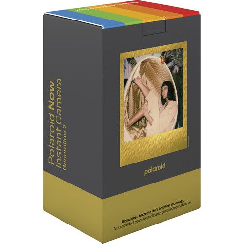 폴라로이드 Polaroid Now Generation 2 i-Type Instant Camera Everything Box (Black with Golden Moments Film)