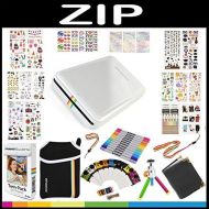 [아마존베스트]Polaroid ZIP Mobile Printer Gift Bundle ZINK 9 Unique Colorful Sticker Sets Pouch Twin Tip Markers Accessories
