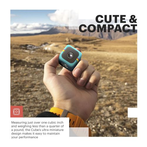 폴라로이드 Polaroid Cube HD 1080p Lifestyle Action Video Camera (Blue)[Discontinued by Manufacturer]