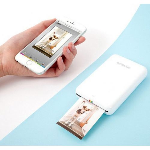 폴라로이드 Polaroid ZIP Wireless Mobile Photo Mini Printer (White) Compatible w/ iOS & Android, NFC & Bluetooth Devices