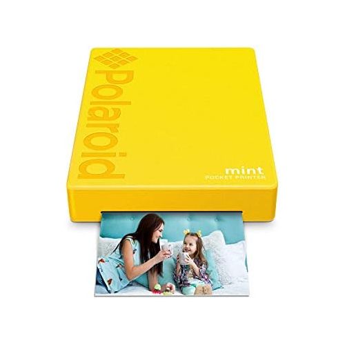 폴라로이드 Polaroid Mint Pocket Printer W/ Zink Zero Ink Technology & Built-In Bluetooth for Android & iOS Devices - Yellow