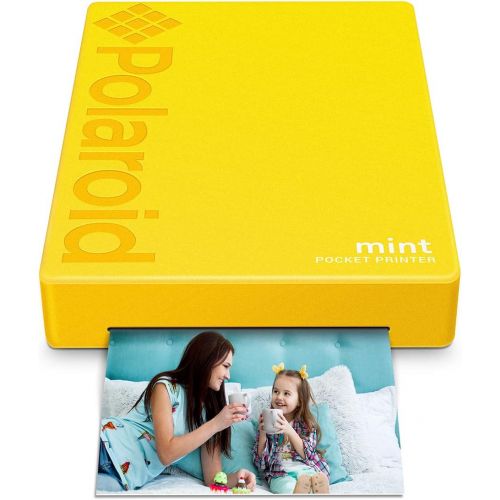 폴라로이드 Polaroid Mint Pocket Printer W/ Zink Zero Ink Technology & Built-In Bluetooth for Android & iOS Devices - Yellow