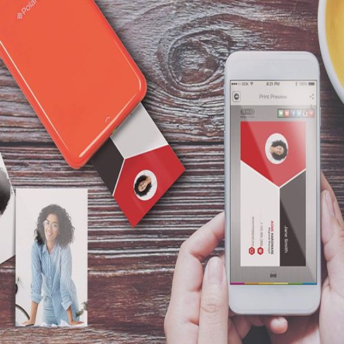 폴라로이드 Polaroid ZIP Wireless Mobile Photo Mini Printer (Red) Compatible w/ iOS & Android, NFC & Bluetooth Devices