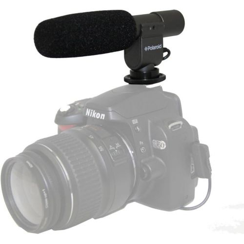 폴라로이드 Polaroid Pro Video Condenser Shotgun Microphone for The Canon XA25, XA20, HF G30, HF R42, HF R40, HF R400 Digital Camcorder