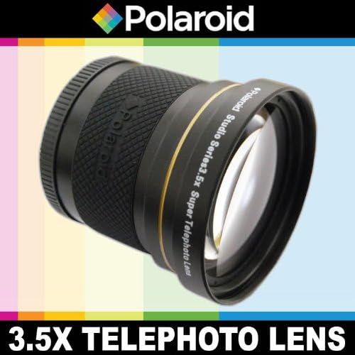 폴라로이드 Polaroid Studio Series 3.5X HD Super Telephoto Lens, Includes Lens Pouch and Cap Covers For The Samsung NX-5, NX-10, NX-100, NX-200, NX20, NX210, NX300, NX1000, NX1100, NX2000, GAL