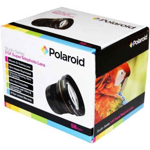 폴라로이드 Polaroid Studio Series 3.5X HD Super Telephoto Lens, Includes Lens Pouch and Cap Covers For The Samsung NX-5, NX-10, NX-100, NX-200, NX20, NX210, NX300, NX1000, NX1100, NX2000, GAL