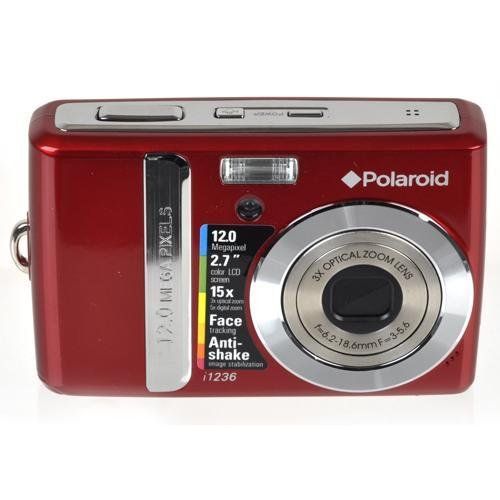 폴라로이드 Polaroid i1236 12MP 3X Optical/5x Digital Zoom Camera (Red)