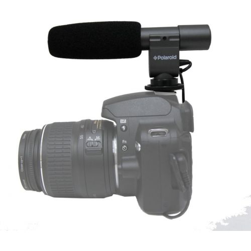 폴라로이드 Polaroid Pro Video Condenser Shotgun Microphone for The Nikon 1 J1, V1, D40, D40x, D50, D60, D70, D80, D100, D200, D300, D3, D3S, D700, D3000, D3200, D7000, D800, D800E, D4, D5100