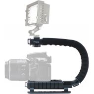 Polaroid Sure-GRIP Professional Camera / Camcorder Action Stabilizing Handle Mount For The Pentax Q, Q7, Q10, K-3, K-50, K-500, X-5, K-01, K-30, K-X, K-7, K-5, K-5 II, K-R, 645D, K