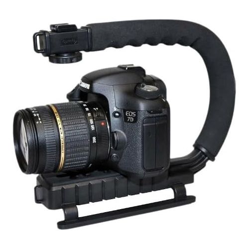 폴라로이드 Polaroid Sure-GRIP Professional Camera / Camcorder Action Stabilizing Handle Mount For The Pentax Q, Q7, Q10, K-3, K-50, K-500, X-5, K-01, K-30, K-X, K-7, K-5, K-5 II, K-R, 645D, K