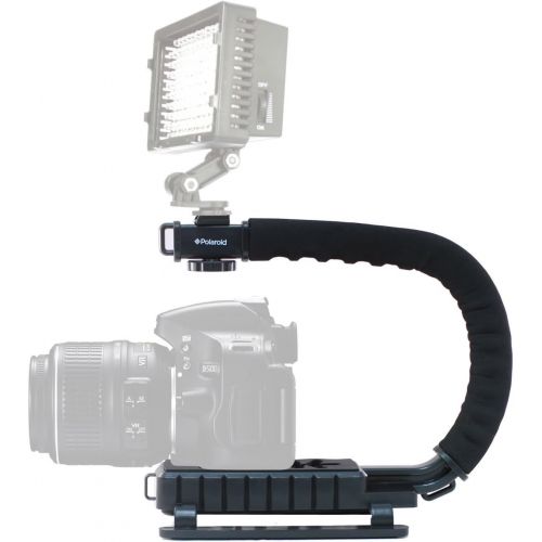 폴라로이드 Polaroid Sure-GRIP Professional Camera / Camcorder Action Stabilizing Handle Mount For The Nikon 1 J1, J2, J3, V1, V2, V3, S1, D40, D40x, D50, D60, D70, D80, D90, D100, D200, D300,