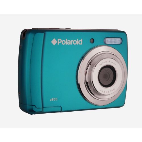 폴라로이드 Polaroid CAA-800QC 8 MP Digital Camera CMOS Sensor with 3X Optical Zoom, Turquoise (Factory Refurbished)