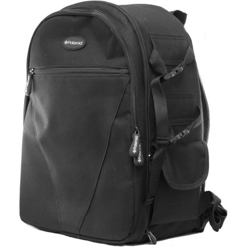 폴라로이드 Polaroid Studio Series SLR / DSLR Camera Backpack (Black) For The Sony Alpha NEX-C3, 7, 6, 5N, 5R, 5T, 5, 3, 3N, F3, SLT-A33, A35, A37, A55, A57, A58, A65, A77, A99, DSLR A100, A20