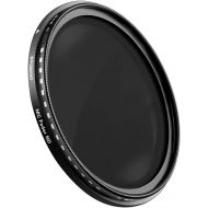 Polaroid Optics 55mm Multi-Coated Variable Range [ND3, ND6, ND9, ND16, ND32, ND400] Neutral Density Fader Filter ND2-ND2000 - Compatible w/ All Popular Camera Lens Models