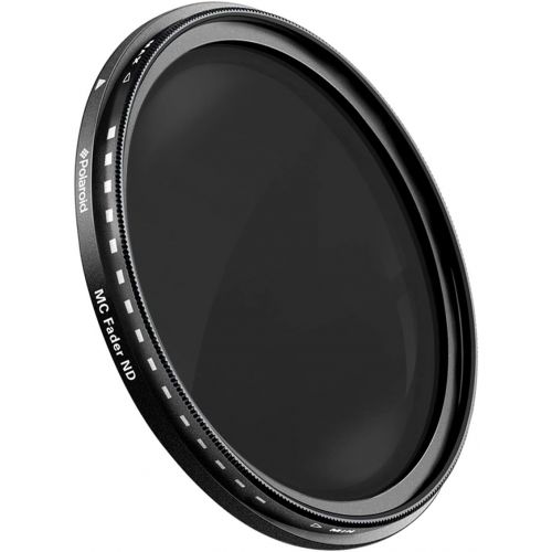 폴라로이드 Polaroid Optics 55mm Multi-Coated Variable Range [ND3, ND6, ND9, ND16, ND32, ND400] Neutral Density Fader Filter ND2-ND2000 - Compatible w/ All Popular Camera Lens Models