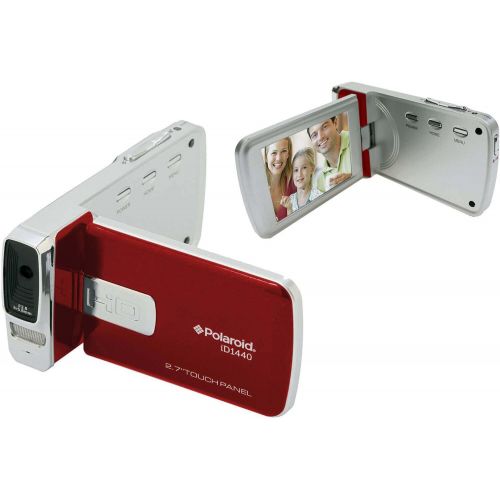 폴라로이드 Polaroid ID1440CL-RED-TRU 14MP 4x Zoom Digital Camcorder with 2.7-Inch LCD Screen (Red)