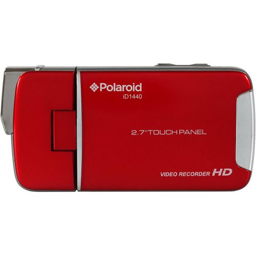 폴라로이드 Polaroid ID1440CL-RED-TRU 14MP 4x Zoom Digital Camcorder with 2.7-Inch LCD Screen (Red)