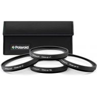 Polaroid Optics 62mm 4-Piece Filter kit Set for Close-Up Macro Photography; Includes +1, +2, +4 & +10 Diopter Filters & Nylon Carry Case  Compatible w/ All Popular Camera Lens Mod