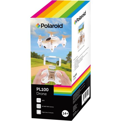 폴라로이드 Polaroid Airplanes Quadcopter Drone, White