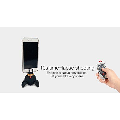 폴라로이드 Polaroid Rechargeable Panorama Eyeball Head w/Remote Control 360º Rotation  Includes Attachments for GoPro Action Cameras, Bluetooth Devices, Smartphones & Tripod Mounted Cameras