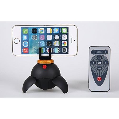 폴라로이드 Polaroid Rechargeable Panorama Eyeball Head w/Remote Control 360º Rotation  Includes Attachments for GoPro Action Cameras, Bluetooth Devices, Smartphones & Tripod Mounted Cameras