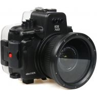 Polaroid SLR Dive Rated Waterproof Underwater Housing Case for The Canon T6S with 18-135mm Lens