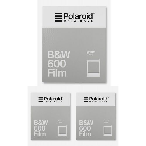 폴라로이드 Polaroid Originals B&W 600 Instant Camera Film (8 Exposures) 3-Pack