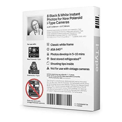 폴라로이드 Polaroid Originals Standard B&W Instant Film for i-Type Cameras (40 Exposures)