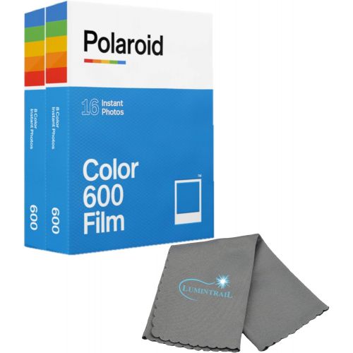 폴라로이드 Polaroid Originals Black & White Instant Film for 600 and i-Type Cameras Bundle with a Lumintrail Cleaning Cloth