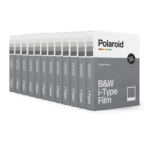 폴라로이드 Polaroid Originals Polaroid Black & White Film for I-Type, 12 Pack, 96 Photos (6090)