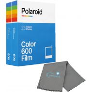 Polaroid Originals Black & White Instant Film for 600 and i-Type Cameras Bundle with a Lumintrail Cleaning Cloth