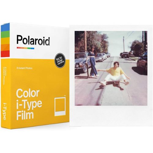 폴라로이드 Polaroid Color Film for I-Type (8 Exposures) + Pink Album - Holds 32 Photos + Plastic Frames - Assorted Colors